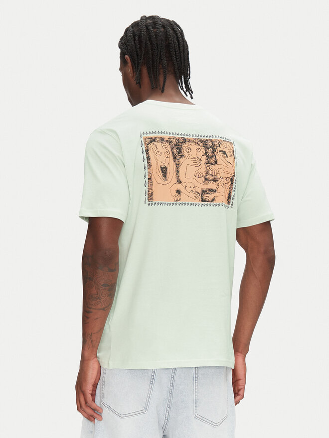Volcom Volcom T-Shirt Crazybal A3512554 Grün Classic Fit