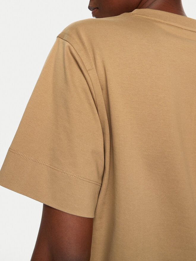 BOSS BOSS Camiseta 50526205 Beis Regular Fit