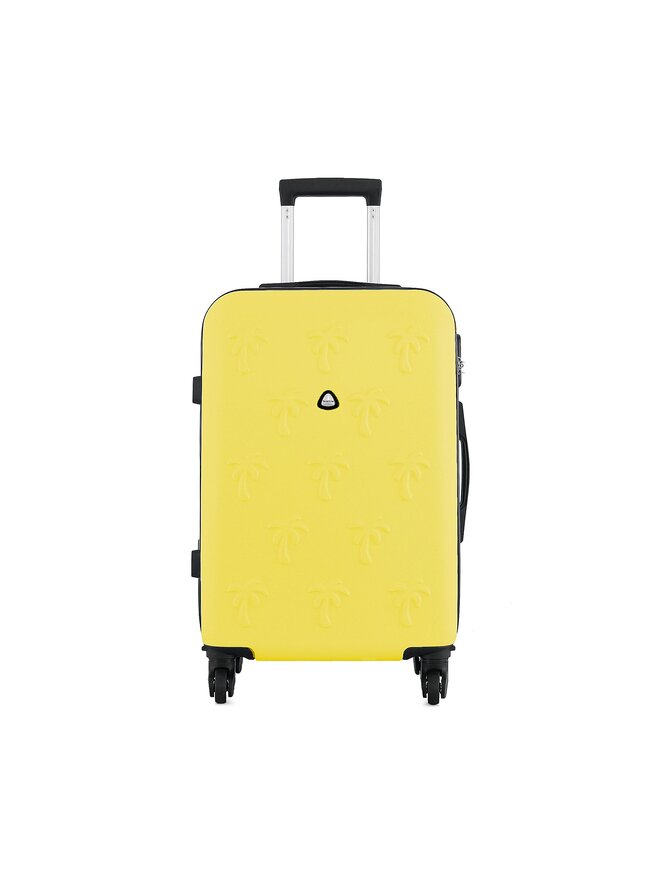 Semi Line Μεγάλη Βαλίτσα Semi Line T5629-6 Κίτρινο