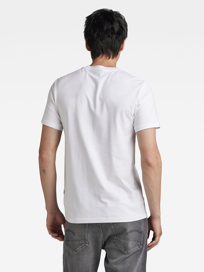 G-Star Raw G-Star Raw Camiseta Distressed D24420-336 Blanco Slim Fit