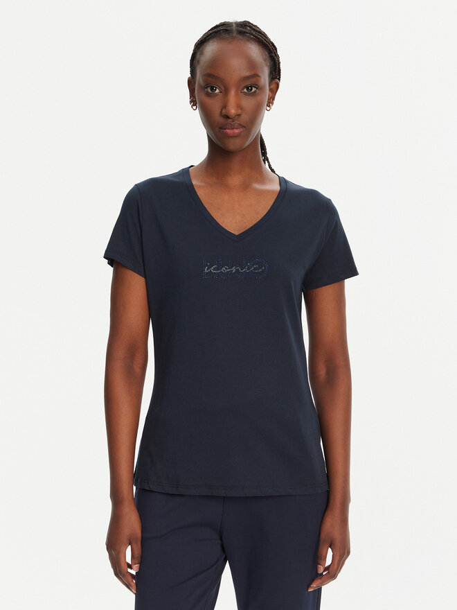 Liu Jo Sport Liu Jo Sport T-shirt TA5179 J6040 Tamnoplava Regular Fit