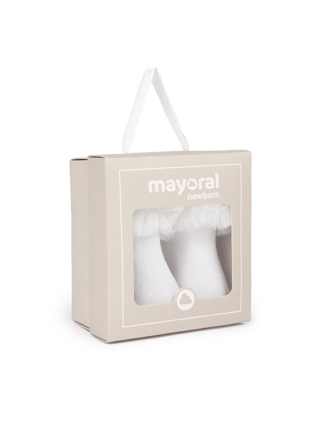 Mayoral Calzini lunghi da bambini Mayoral 9710 Bianco