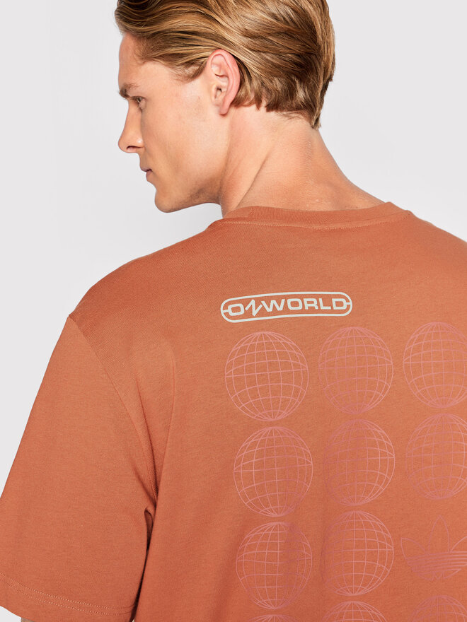 adidas adidas Póló Graphic Ozworld HL9232 Narancssárga Relaxed Fit