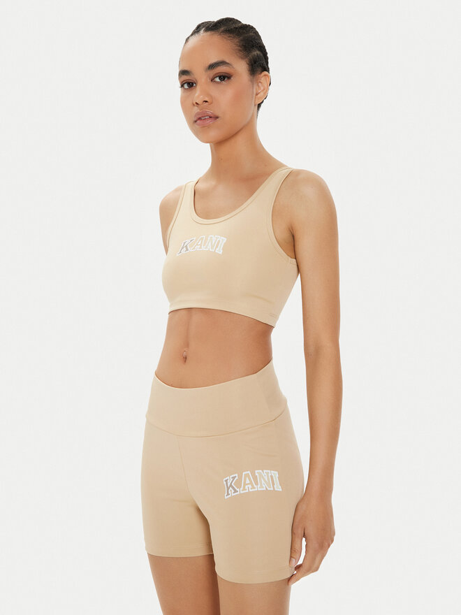 Karl Kani Karl Kani Top nedrček Small Serif 6131306 Bež Slim Fit