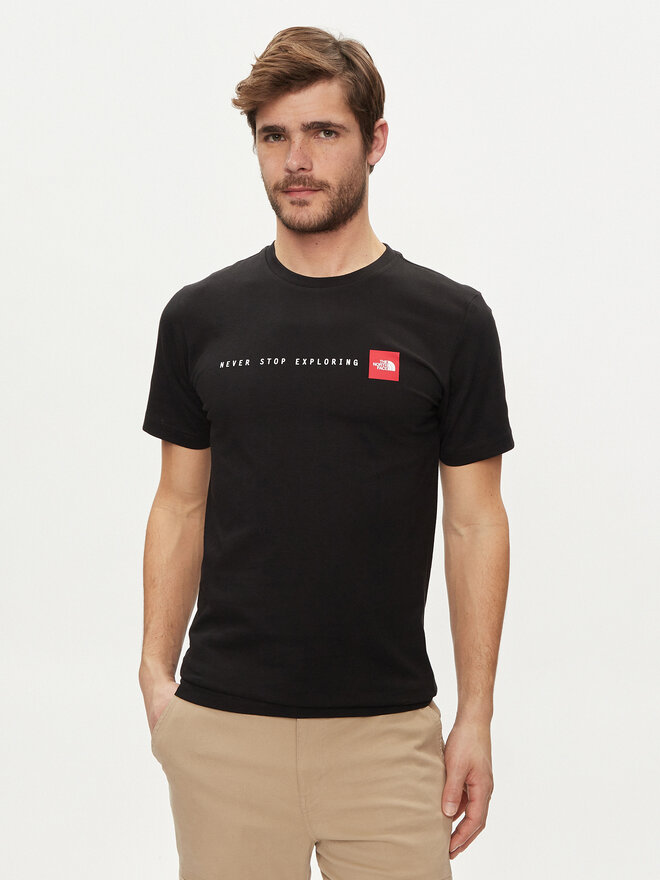 The North Face The North Face Marškinėliai Never Stop NF0A87NS Juoda Regular Fit