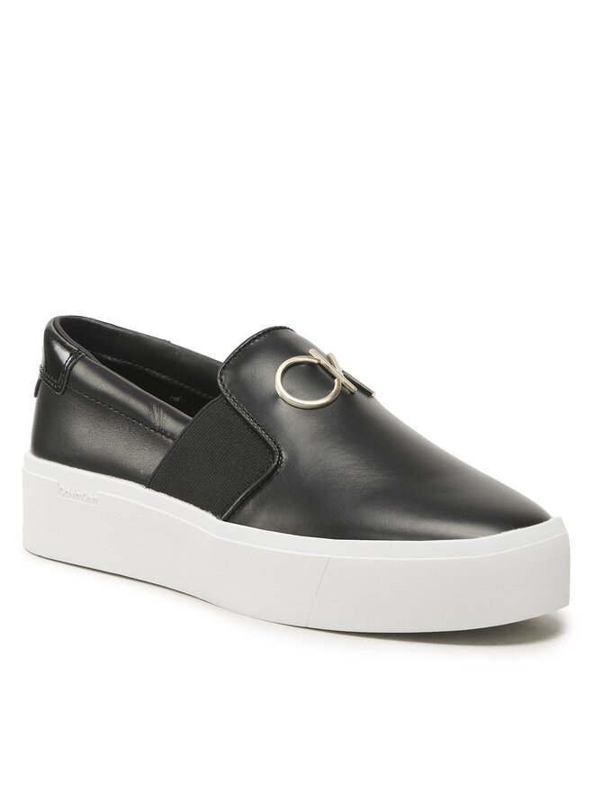 Calvin Klein Sportcipők Calvin Klein Flatform Cupsole Slip On W/Hw HW0HW01421 Fekete