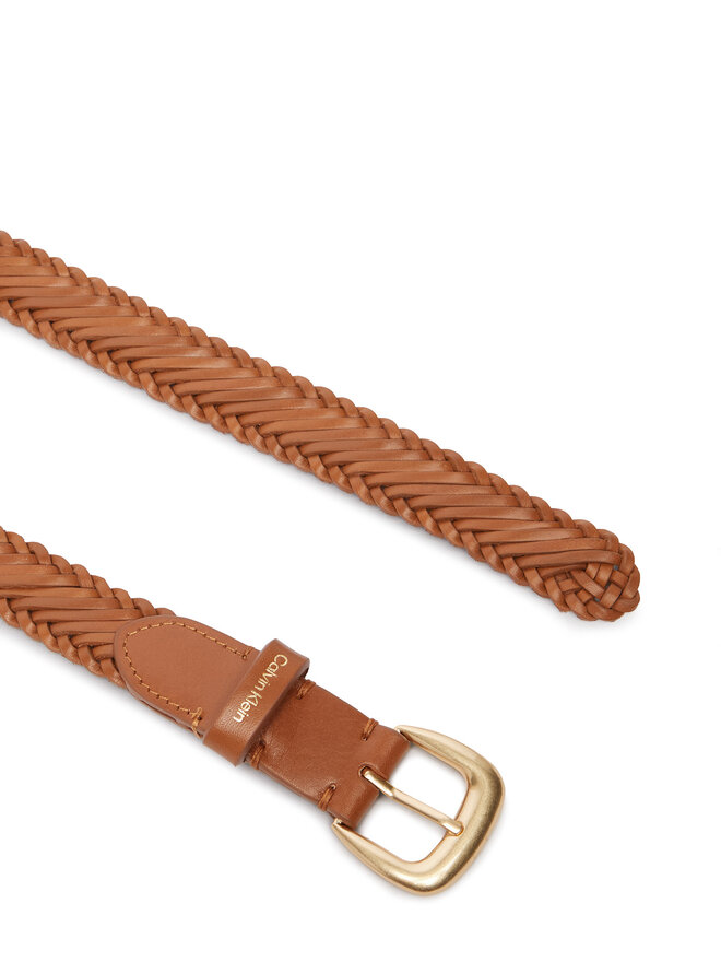 Calvin Klein Damengürtel Calvin Klein Braided Logo Buckle 25Mm LV04F7087G Braun