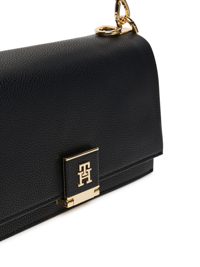 Tommy Hilfiger Handtasche Tommy Hilfiger Her Med Crossover AW0AW17726 Schwarz