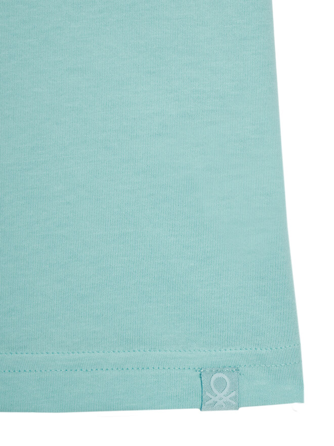 United Colors Of Benetton United Colors Of Benetton Marškinėliai 3I1XC109W Mėlyna Regular Fit