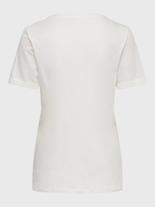 ONLY ONLY Póló Kita 15244714 Fehér Regular Fit