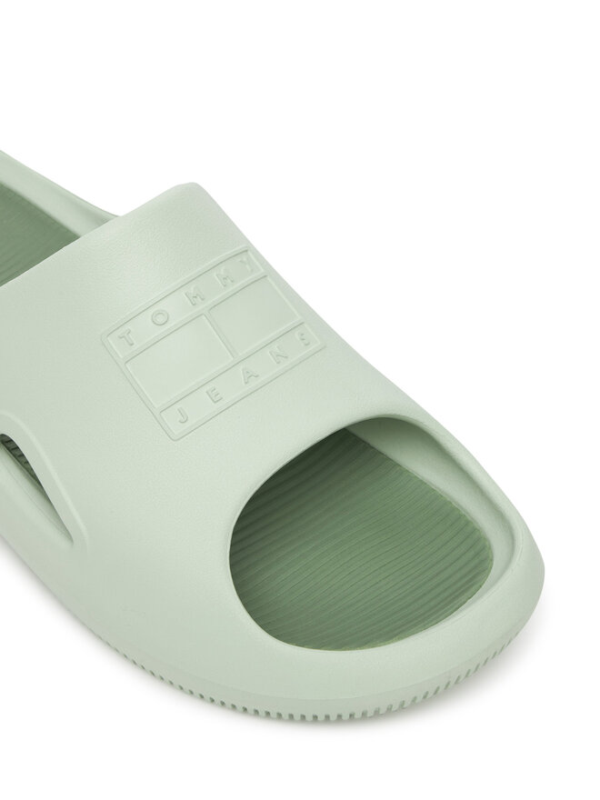 Tommy Jeans Iešļūcenes Tommy Jeans Sporty Pool Slide EM0EM01582 Zaļš
