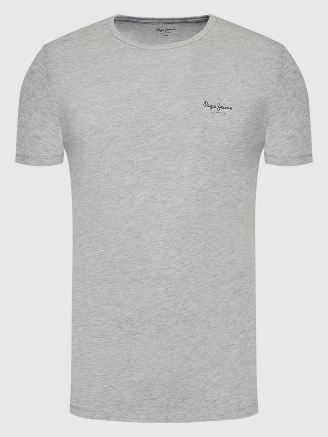 Pepe Jeans Pepe Jeans Camiseta Original Basic 3 N PM508212 Gris Slim Fit