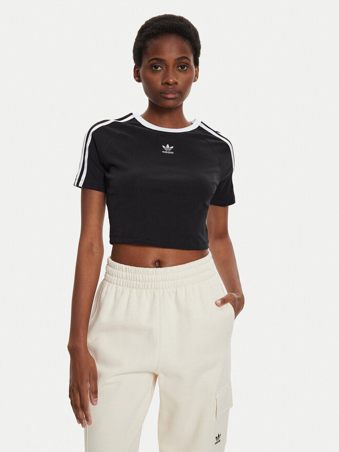 adidas adidas Póló 3-Stripes Baby IU2532 Fekete Slim Fit