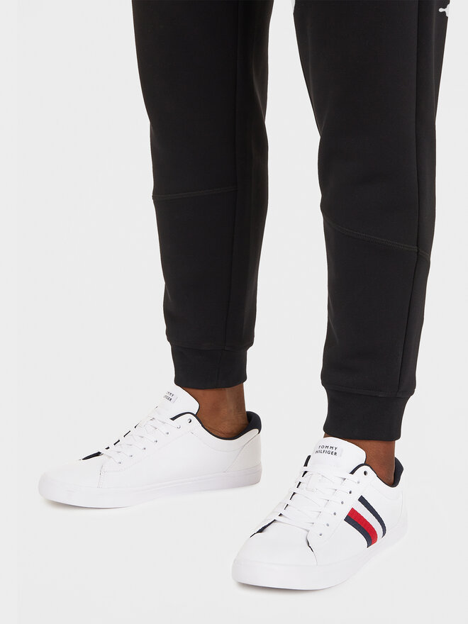 Tommy Hilfiger Πάνινα παπούτσια Tommy Hilfiger Iconic Vulc Stripes Mesh FM0FM05072 Λευκό