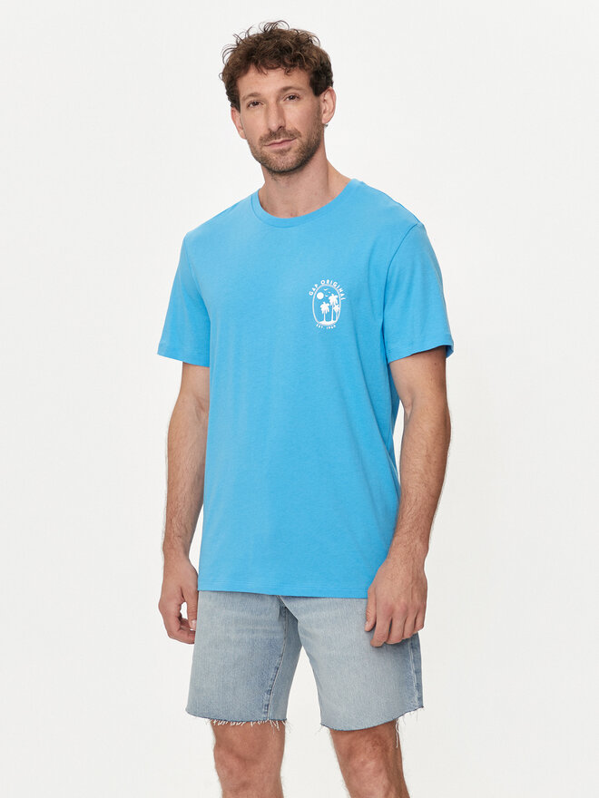 Gap Gap Marškinėliai 624814-00 Mėlyna Regular Fit