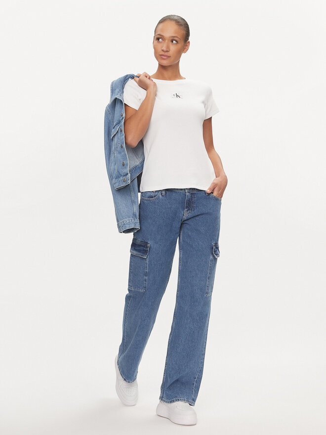 Calvin Klein Jeans Calvin Klein Jeans T-Shirt J20J223358 Λευκό Slim Fit