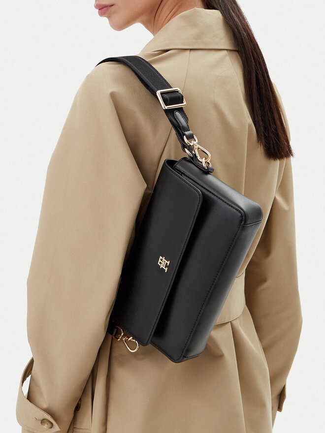 Tommy Hilfiger Сумка Tommy Hilfiger Th Distinct Conv Crossover AW0AW17219 Чорний