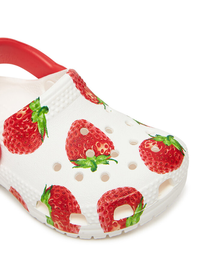 Crocs Шльопанці Crocs Toddler Classic Fresh Fruits Clog 211170 Білий