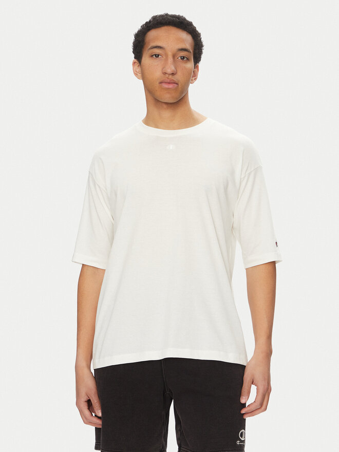 Champion Champion Póló 117537 Ekru Loose Fit