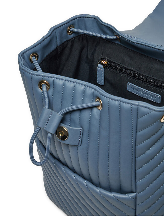 Tommy Hilfiger Ruksak Tommy Hilfiger Poppy Reform Flap Backpack Qu AW0AW17014 Modrá