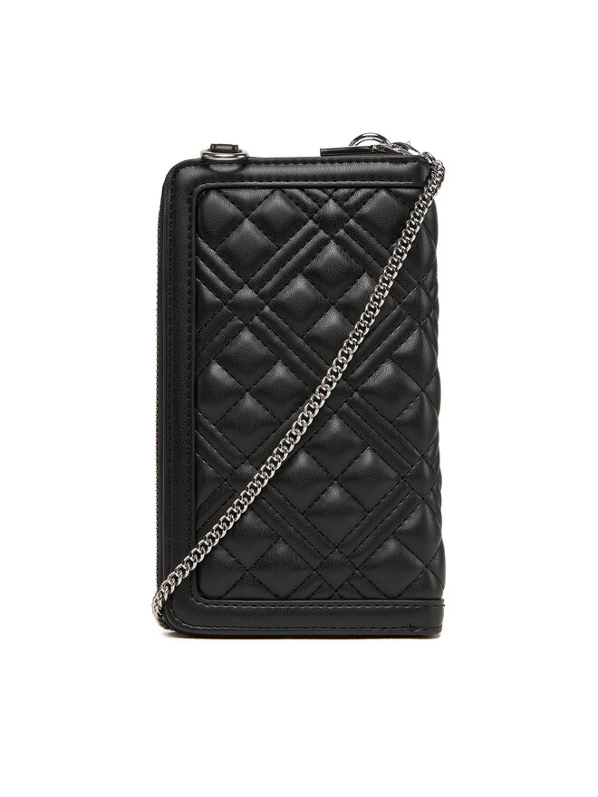 LOVE MOSCHINO Чантичка за телефон LOVE MOSCHINO JC5682PP1NLA000B Черен