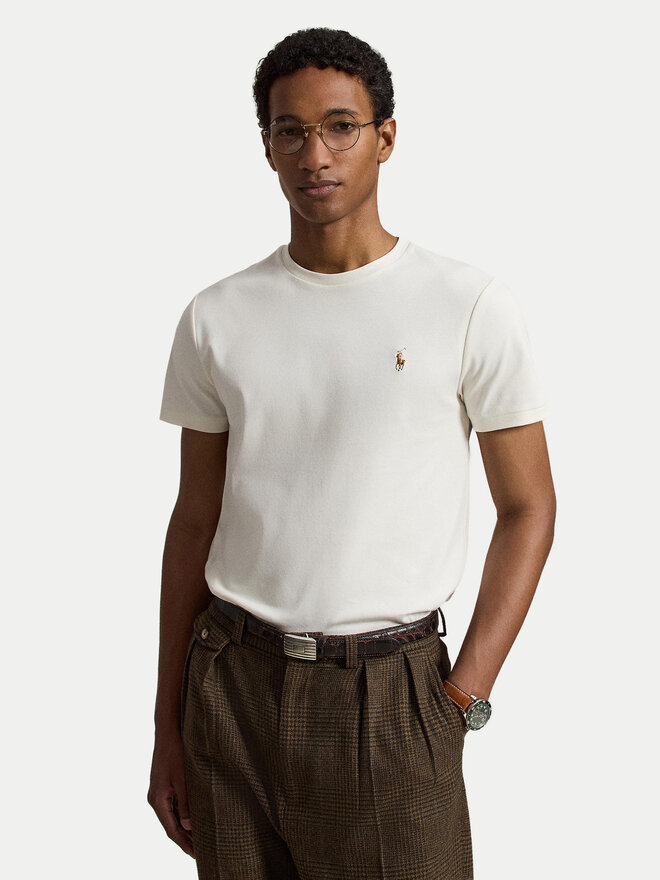 Polo Ralph Lauren Polo Ralph Lauren T-Shirt 710740727094 Écru Custom Slim Fit