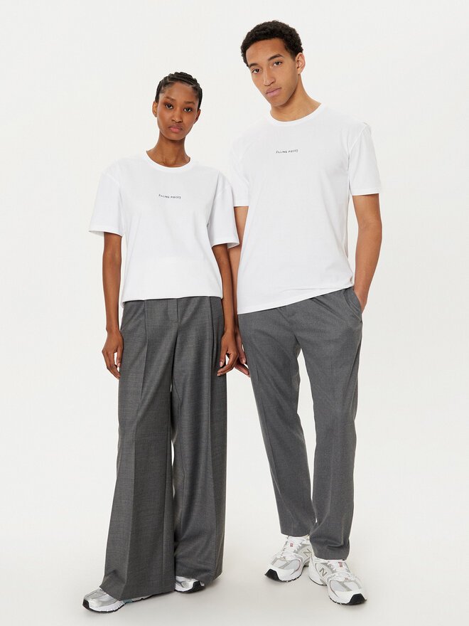 Filling Pieces Filling Pieces Póló Unisex 7443400 Fehér Slim Fit
