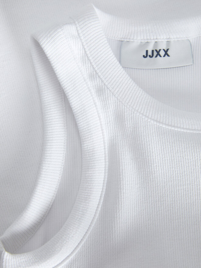 JJXX JJXX Felső 12224661 Fehér Rib Fit