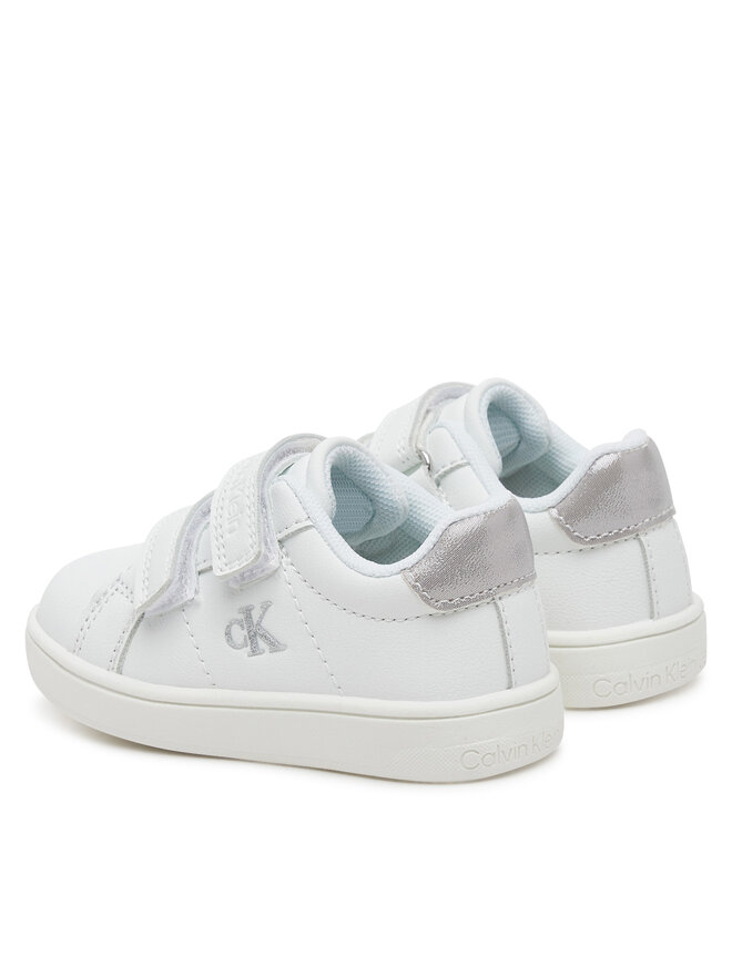 Calvin Klein Jeans Sneakersy Calvin Klein Jeans Low Cut VelCro V1A9-82007-1355X Bílá