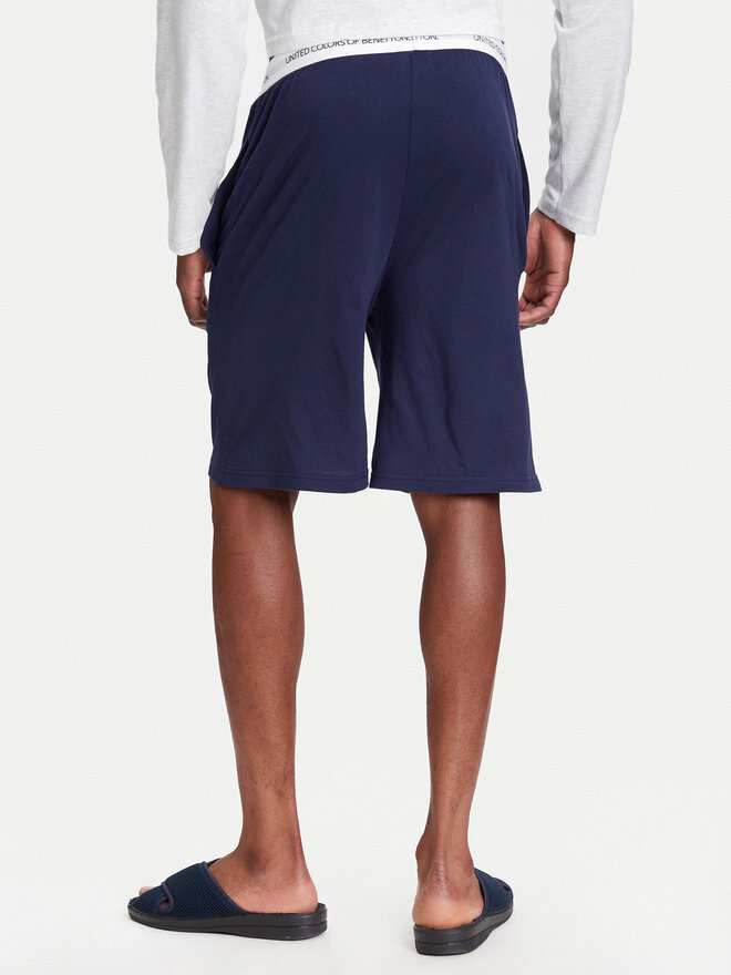 United Colors Of Benetton United Colors Of Benetton Pyjamashorts 30964900D Dunkelblau Regular Fit