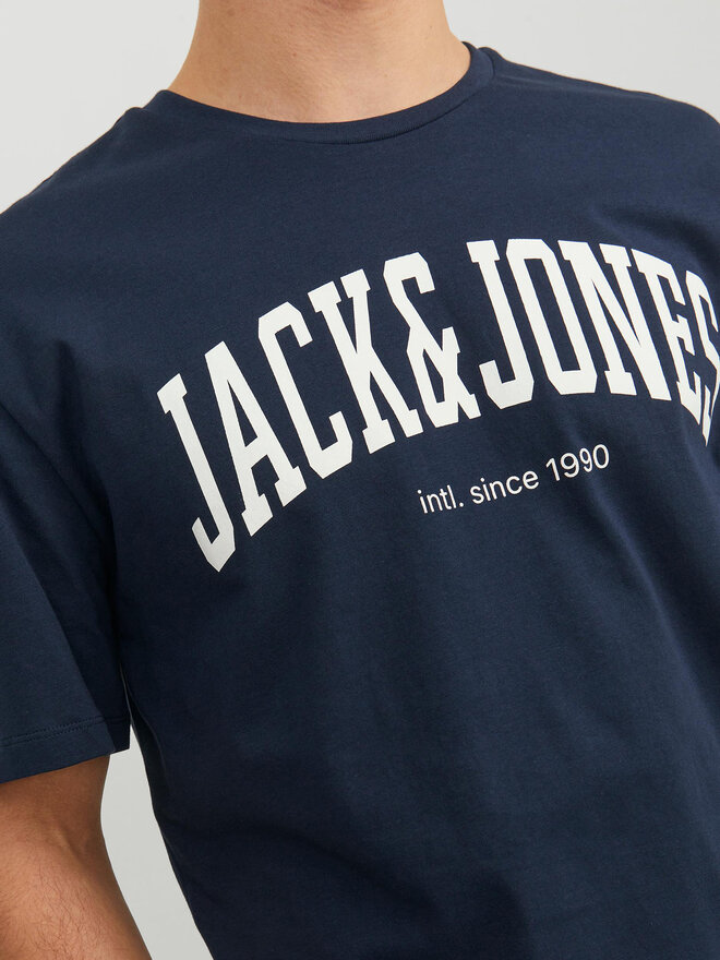 Jack&Jones Jack&Jones Marškinėliai Josh 12236514 Tamsiai mėlyna Relaxed Fit