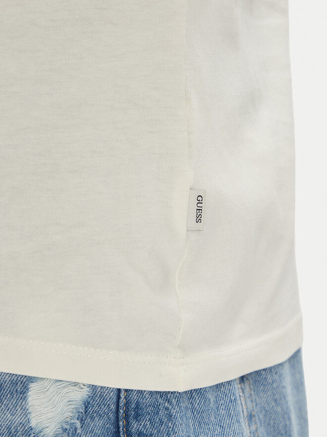 Guess Jeans Guess Jeans Póló M5YI04 K8HM0 Ekru Regular Fit