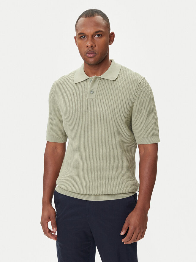BOSS BOSS Polo Akoppo 50543670 Verde Regular Fit