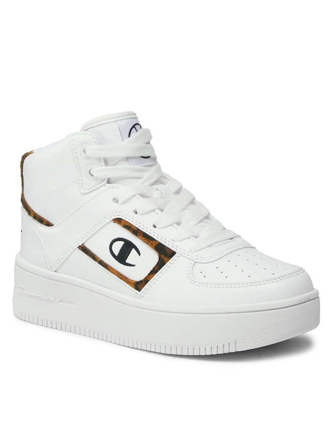 Champion Sneakers Champion Mid Cut Foul Play Plat Mid Animalie S11601-WW001 Weiß