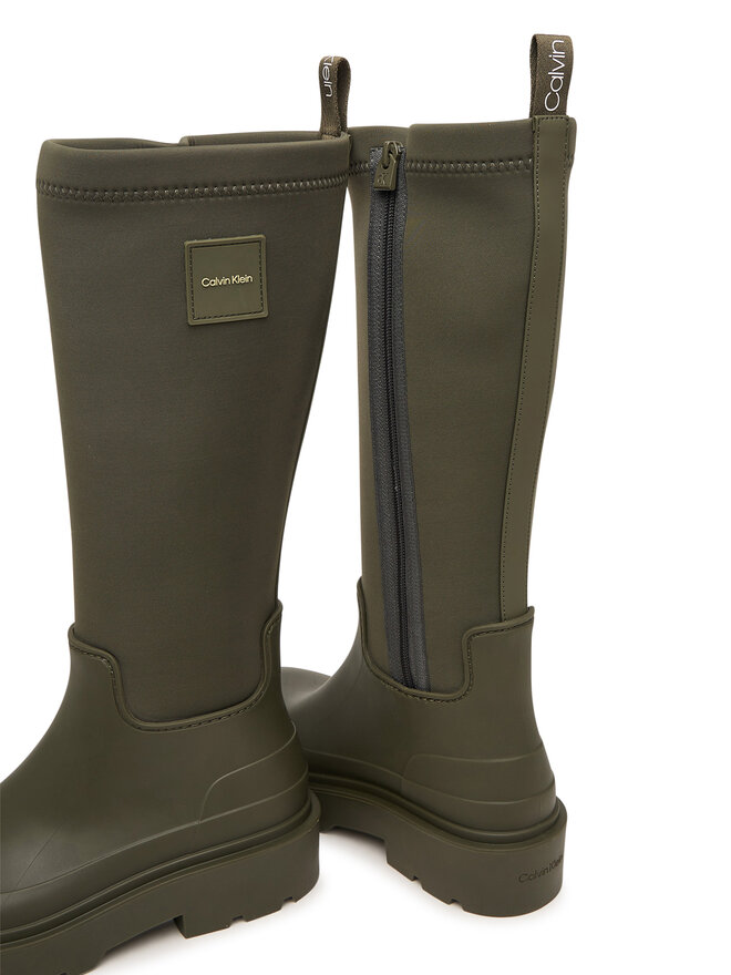 Calvin Klein Gummistiefel Calvin Klein Rainboot High Rubber Neo HW0HW03180 Grün