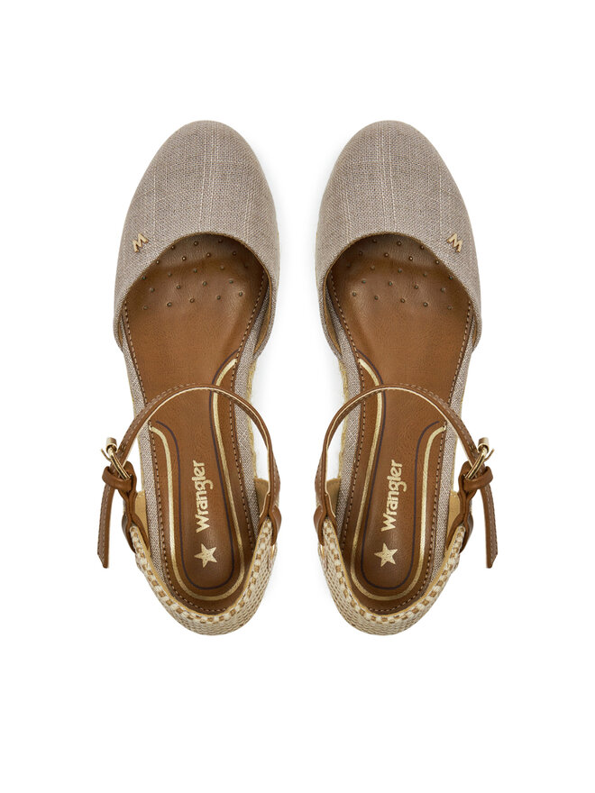 Wrangler Espadryle Wrangler Bela Women Semi Wedge 20241055 Brązowy