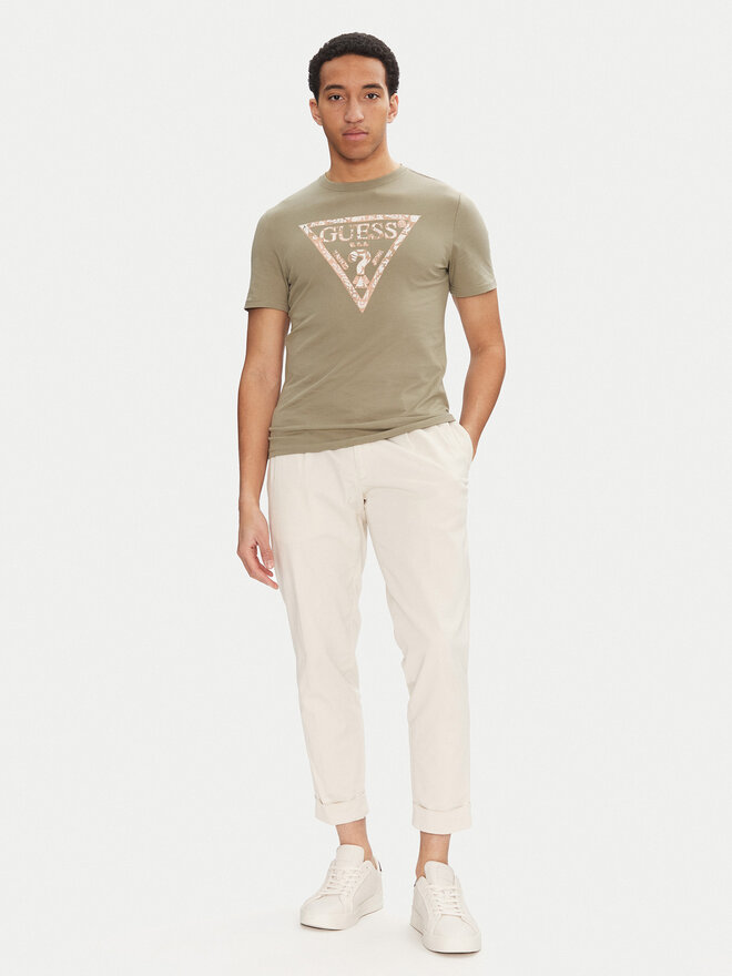 Guess Guess Футболка M5GI06 I3Z14 Зелений Regular Fit