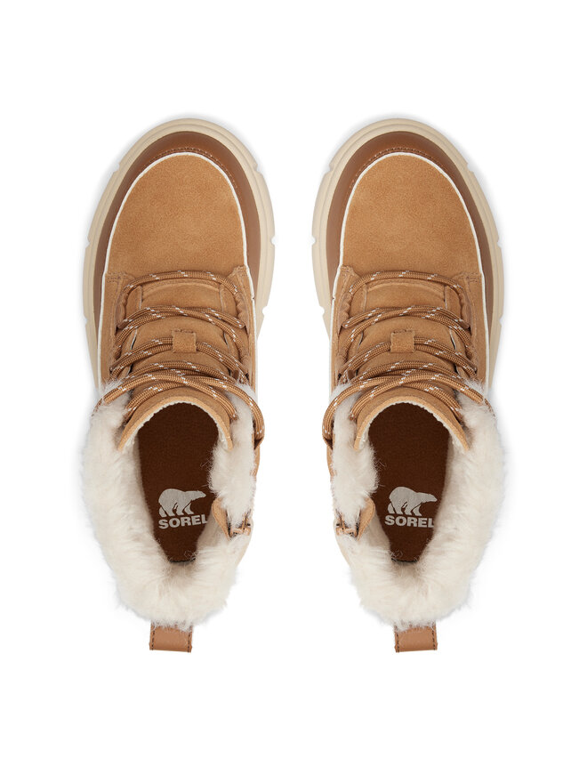 Sorel Μπότες Χιονιού Sorel Youth Explorer III Lace Wp 2088511253 Καφέ