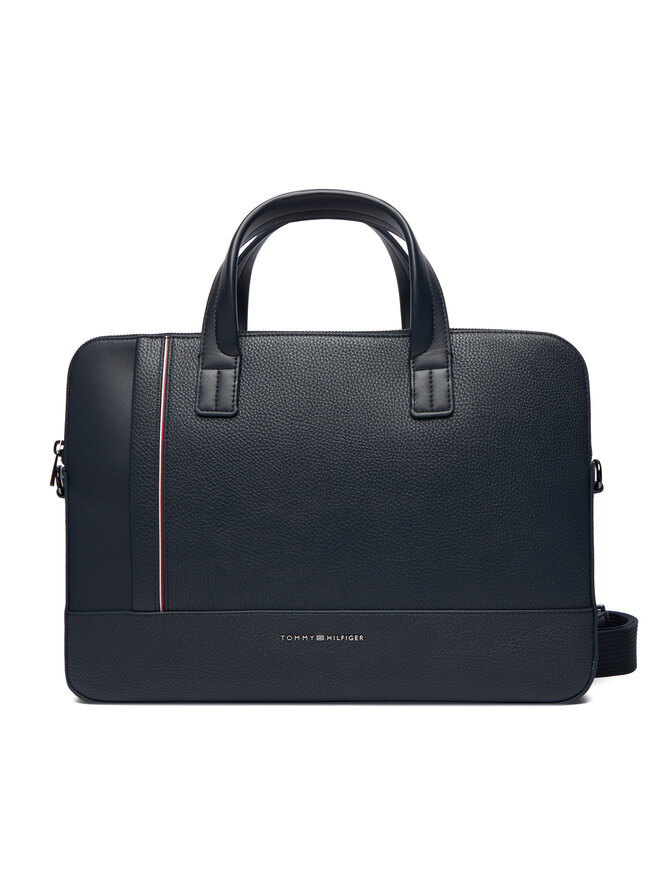 Tommy Hilfiger Laptoptasche Tommy Hilfiger Th Central Slim Computer Bag AM0AM13631 Dunkelblau