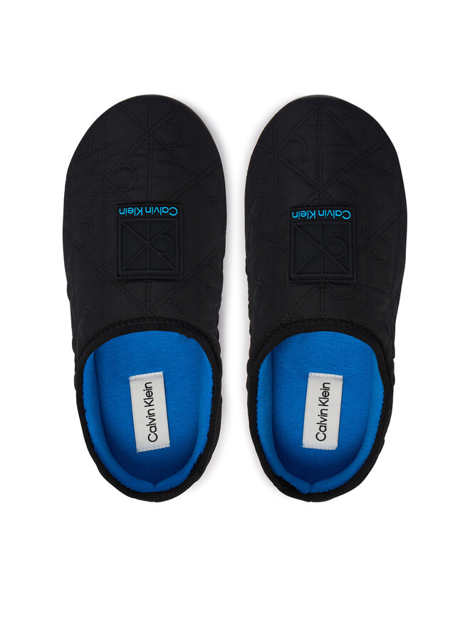 Calvin Klein Hausschuhe Calvin Klein Home Slipper Quilted Rip Emblem HM0HM02280 Schwarz