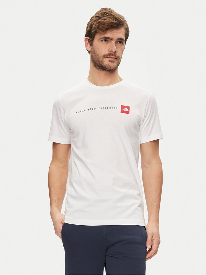 The North Face The North Face Marškinėliai Never Stop NF0A87NS Balta Regular Fit