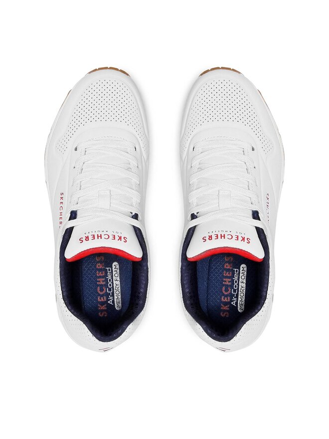Skechers Sneakersy Skechers Uno Stand On Air 52458/WNVR Biela