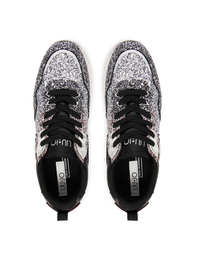 Liu Jo Sneakers Liu Jo Maxi Wonder Glitter 01 BF5009 TX007 Argintiu