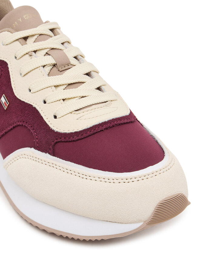 Tommy Hilfiger Sneakersy Tommy Hilfiger Easy Runner FW0FW08836 Beżowy