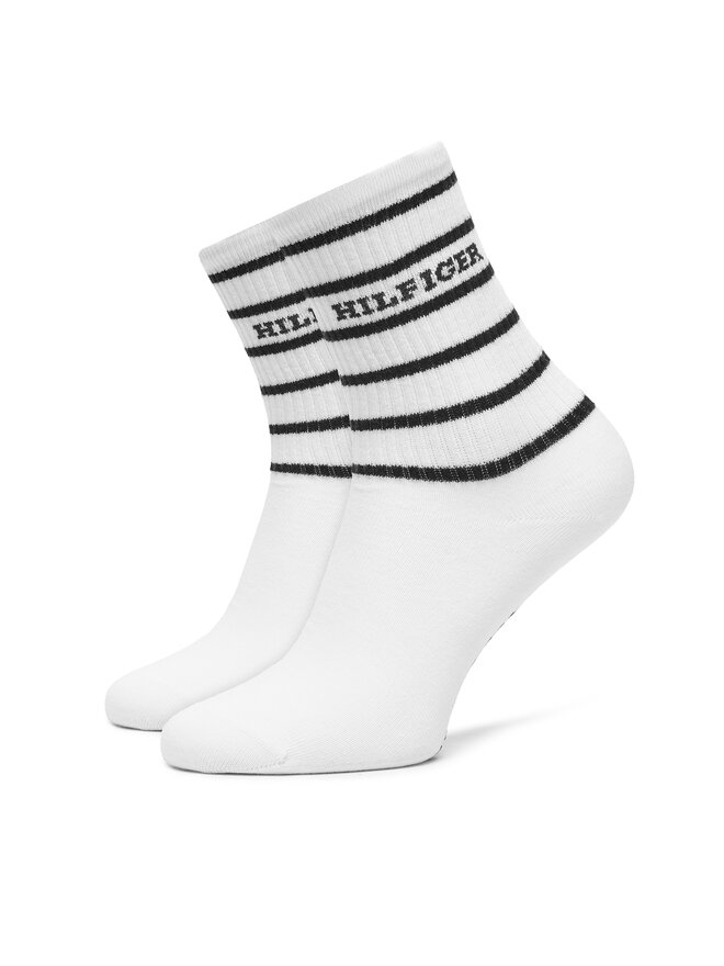 Tommy Hilfiger 2er-Set hohe Damensocken Tommy Hilfiger 701236457 Écru