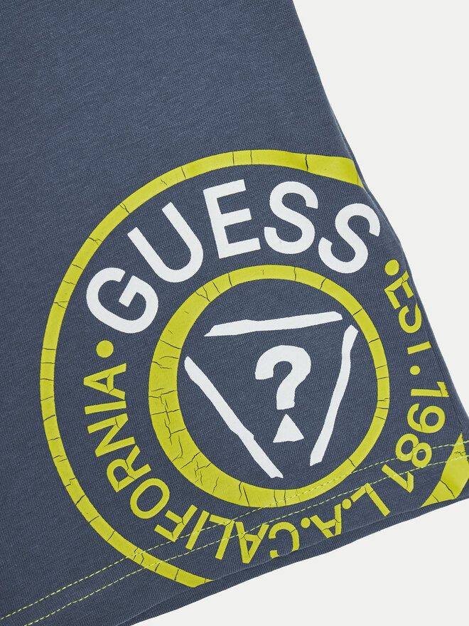 Guess Guess Póló N5RI15 K8HM4 Sötétkék Regular Fit