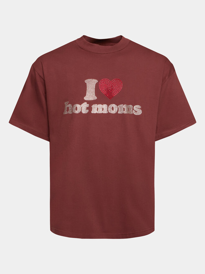 2005 2005 Camiseta Unisex Hot Moms Tee Marrón Relaxed Fit