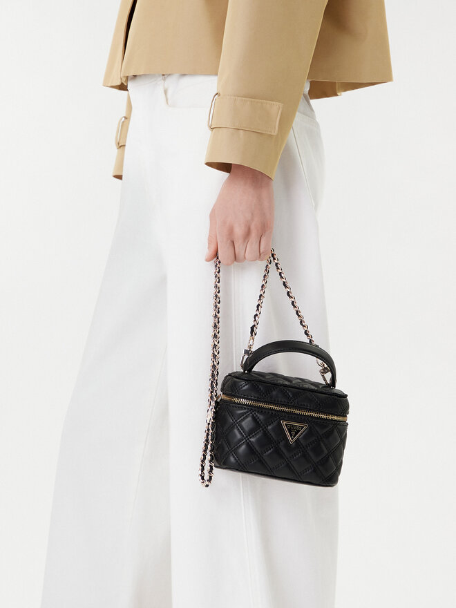 Guess Geantă Guess Giully II Mini HWQG96 73770 Negru
