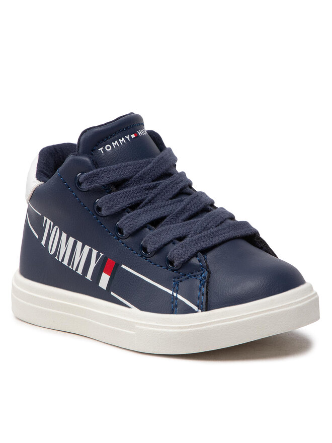 Tommy Hilfiger Снікерcи Tommy Hilfiger High Top Lace-Up T1B9-32459-1431 M Cиній