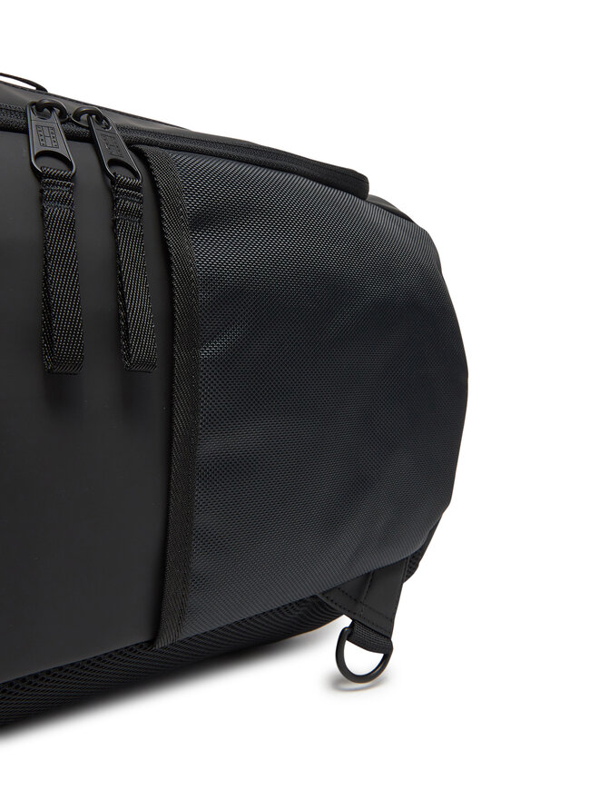 Tommy Jeans Раница Tommy Jeans Tjm Elevated Pu Multi Backpack AM0AM13407 Черен
